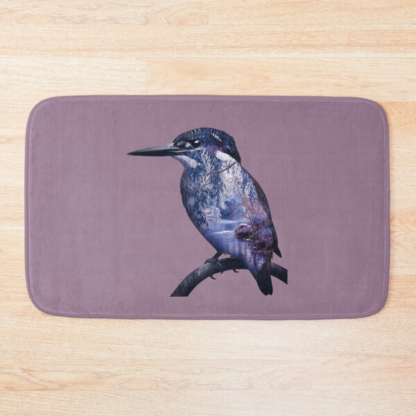 Item preview, Kingfisher Bird River Landscape Silhouette Double Exposure  designed and sold by BirdsnStuff.