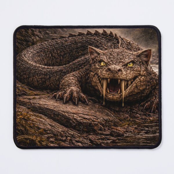 Item preview, Tatzelwurm Cryptid Alpine Dragon Serpent Monster Artwork designed and sold by The Dark Files.