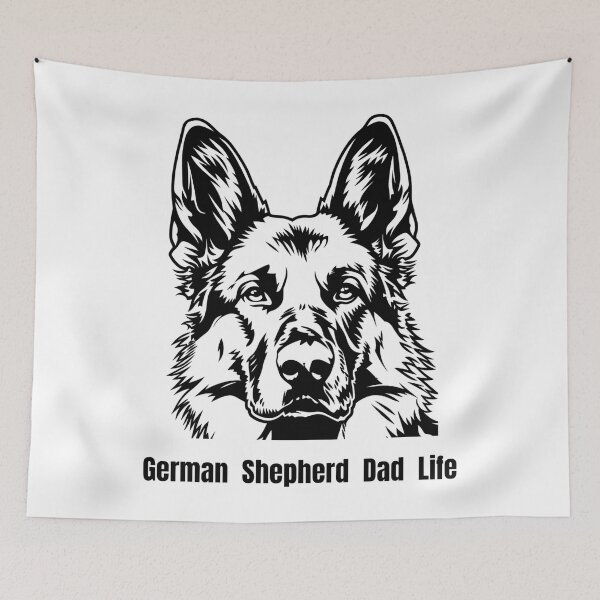 Item preview, German Shepherd Dad Shirt – Loyal & Protective Dog designed and sold by ElegantPaws.