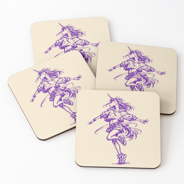 Item preview, Abstract Female Unicorn Twirl – Violet Ink Sketch Streetwear Graphic designed and sold by JonelCrafts.