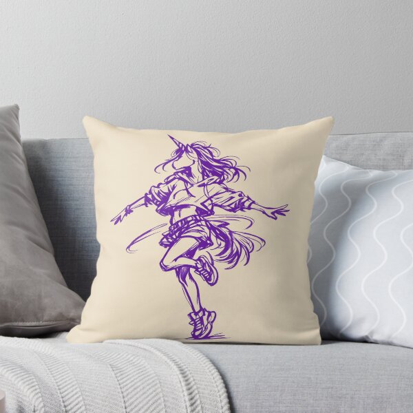 Item preview, Abstract Female Unicorn Twirl – Violet Ink Sketch Streetwear Graphic designed and sold by JonelCrafts.