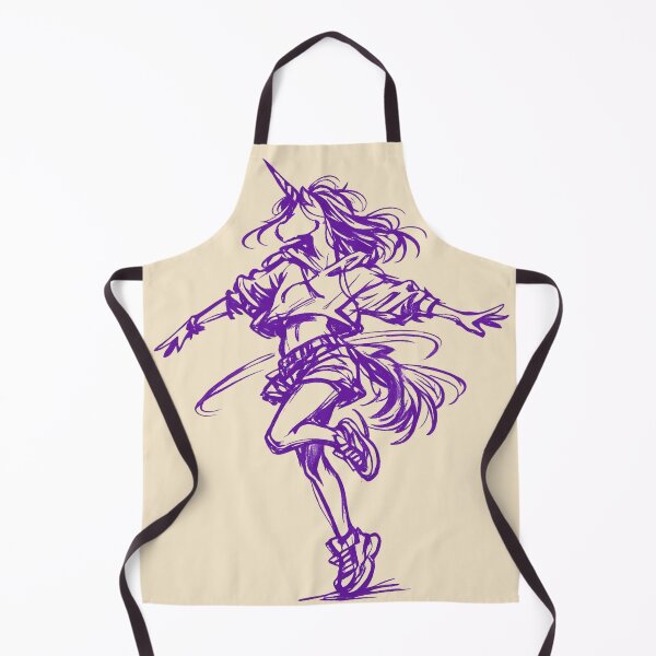Item preview, Abstract Female Unicorn Twirl – Violet Ink Sketch Streetwear Graphic designed and sold by JonelCrafts.
