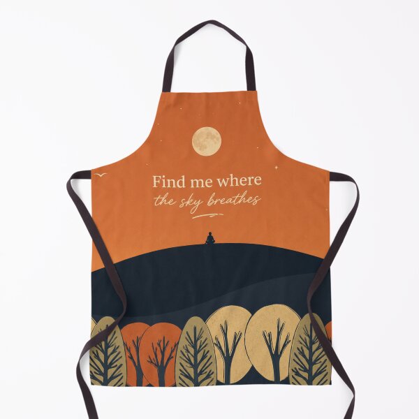 Item preview, Find Me Where the Sky Breathes Aesthetic Landscape Sticker | Calm Nature Quote Art | Minimal Sunset Design designed and sold by NA-art725.
