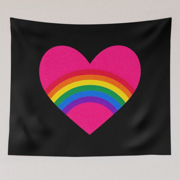 Item preview, Vibrant Retro Spectrum Heart – 70s Rainbow Design designed and sold by Jennifer Chiera.