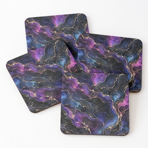 Item preview, Cosmic Marble Ink Texture – Luxury Galaxy Fluid Abstract Art designed and sold by rigelcreation.
