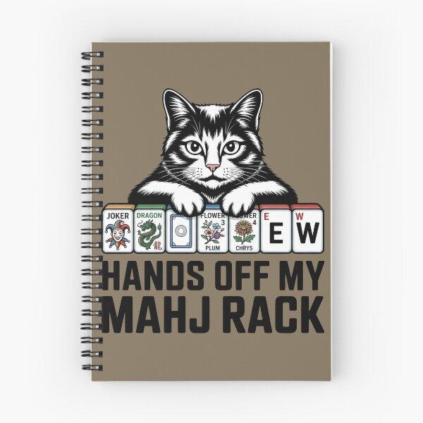 Item preview, American Mahjong Cat Lover Gift Funny Mahjongg Player Tile Rack Design Cute Black Cat Mahjong Game Art designed and sold by WearVerse440.
