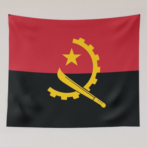 Item preview, Angolan Flag designed and sold by wickedcartoons.