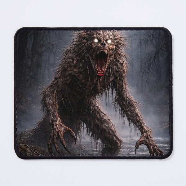Item preview, Drekavac Cryptid Screaming Spirit Creature Monster Artwork designed and sold by The Dark Files.