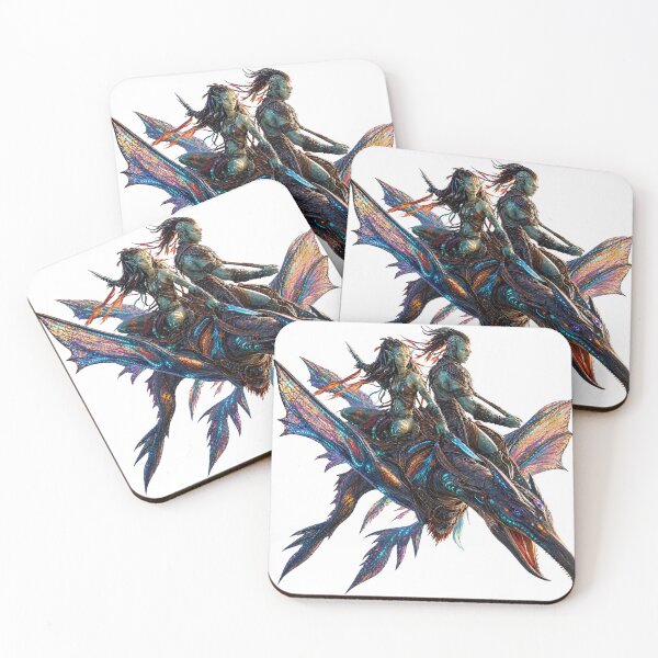 Item preview, Epic Alien Riders on Fantasy Flying Creature  designed and sold by Liva Art.
