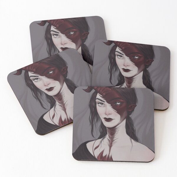Item preview, Split Face Demon Portrait designed and sold by WarfRussell.