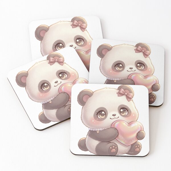 Item preview, Kawaii Ethereal Heart Panda designed and sold by Stickivo.