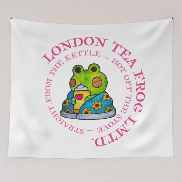 Item preview, London Tea Frog  designed and sold by MyBottomShelf.