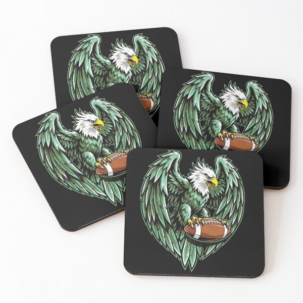 Item preview, Fierce Green Eagle Football Mascot Design designed and sold by Quiet Chaos Club.