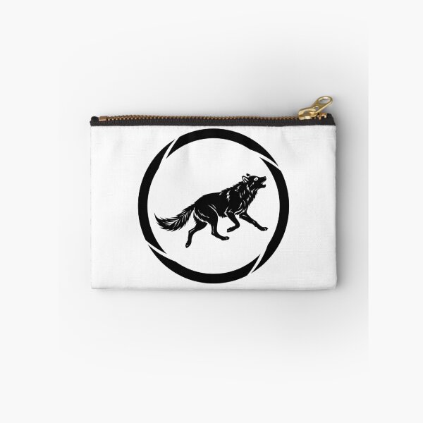 Item preview, Black Wolf Silhouette Howling in Circular Frame designed and sold by Omar-2D.