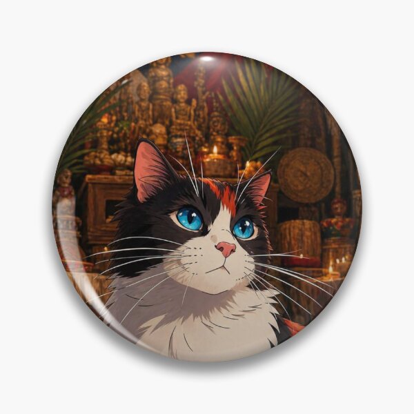 Item preview, Filipino Calico Spirit Cat in Ancestral Shrine designed and sold by KUHATLIKHA.