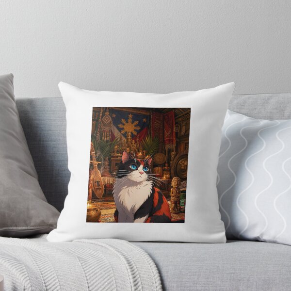 Item preview, Filipino Calico Spirit Cat in Ancestral Shrine designed and sold by KUHATLIKHA.