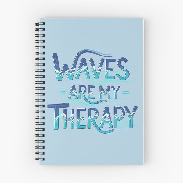 Item preview, Waves Are My Therapy – Calm Coastal Typography Design designed and sold by Sea Gem.