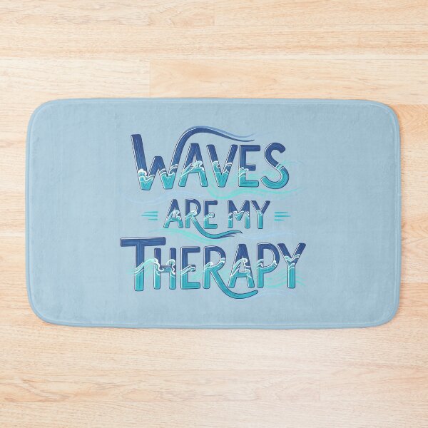 Item preview, Waves Are My Therapy – Calm Coastal Typography Design designed and sold by Sea Gem.