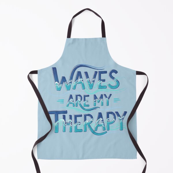 Item preview, Waves Are My Therapy – Calm Coastal Typography Design designed and sold by Sea Gem.