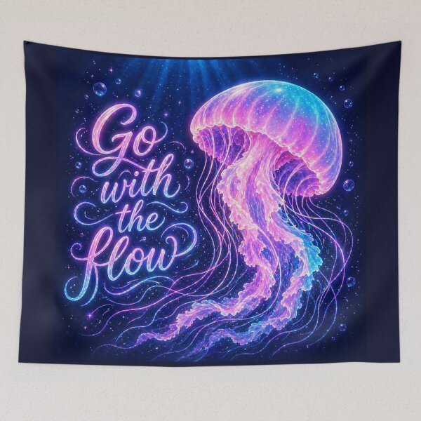 Item preview, Aesthetic Jellyfish go with the flow designed and sold by Heaven1111.