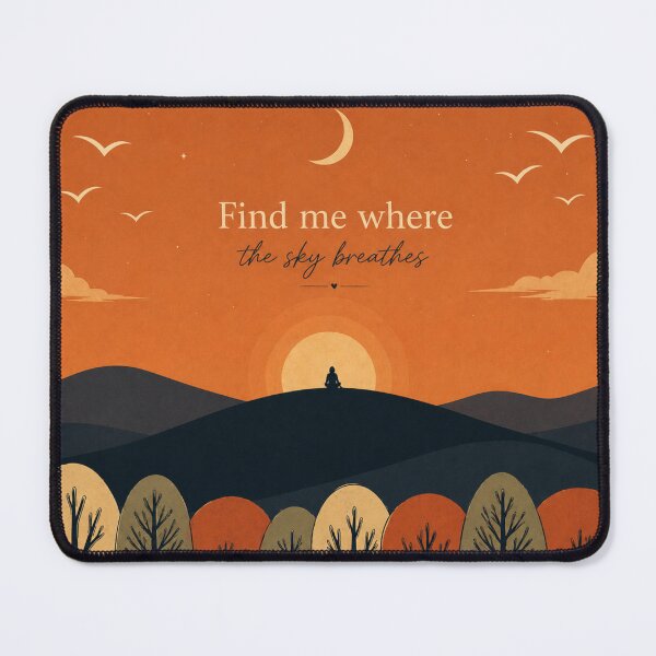 Item preview, Find Me Where the Sky Breathes Aesthetic Quote Art | Minimal Nature Sunset Design | Calm Peaceful Vibes designed and sold by NA-art725.
