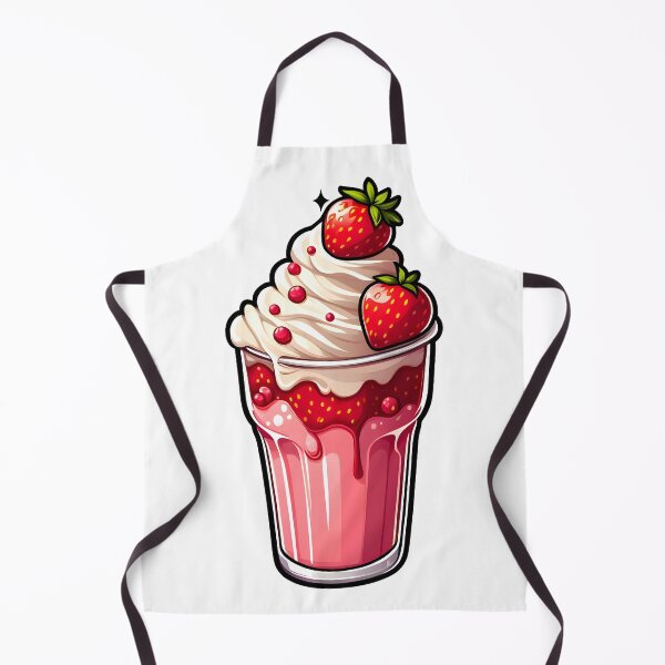 Item preview, Strawberry Milkshake – Cute Summer Drink Illustration with Sweet Aesthetic designed and sold by BobaBunny76.