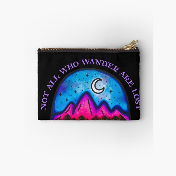 Item preview, Not All who wander are Lost - Pink Mountains and Wild Galaxies designed and sold by MyBottomShelf.
