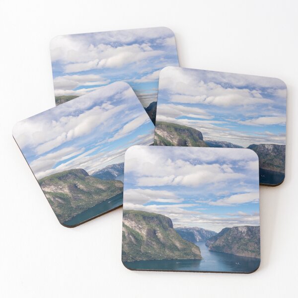 Item preview, Norwegian fjord landscape, dramatic mountain view designed and sold by Storbeck Fotografie .