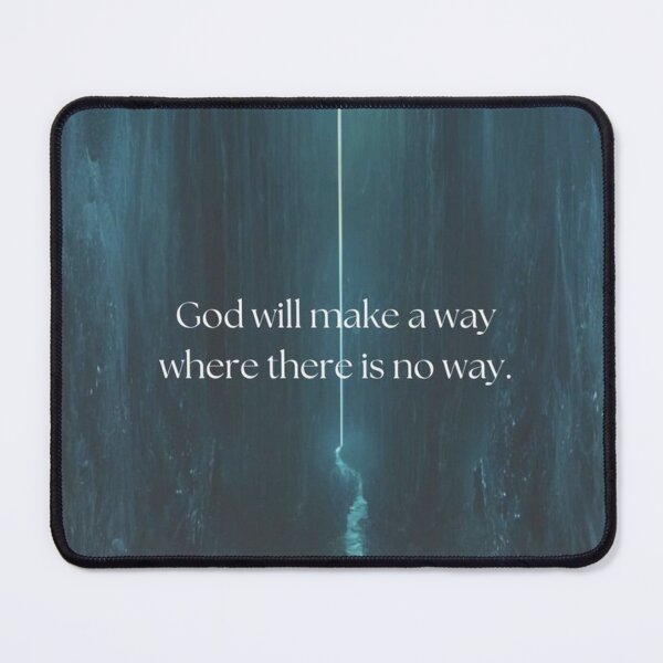 Item preview, God Will Make a Way Christian Inspirational Ocean Faith Art designed and sold by Jesus-istheway.