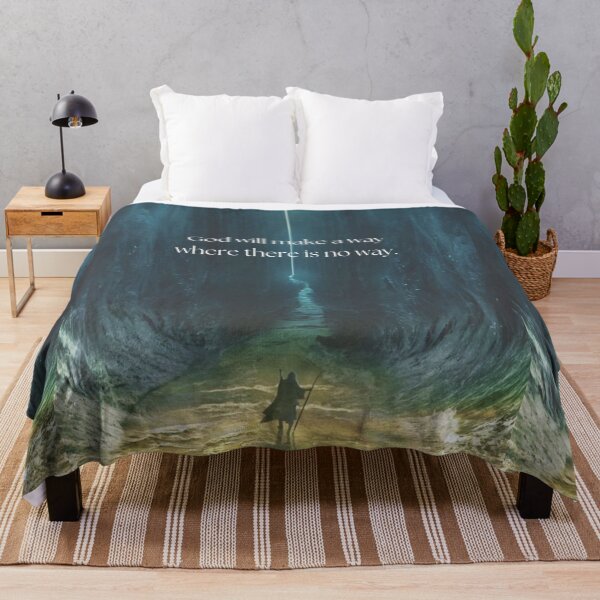 Item preview, God Will Make a Way Christian Inspirational Ocean Faith Art designed and sold by Jesus-istheway.