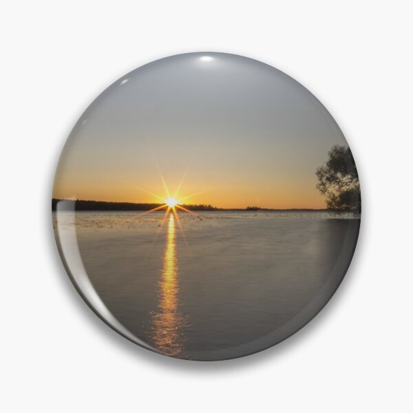Item preview, Scandinavian sunset at the lake, tranquility by the water, nature photography designed and sold by Storbeck Fotografie .