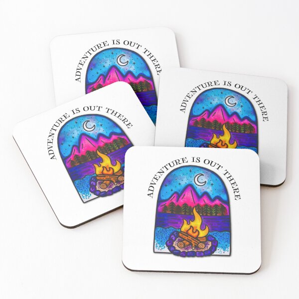 Item preview, Adventure is Out There - Pink Mountains and Wild Galaxies designed and sold by MyBottomShelf.