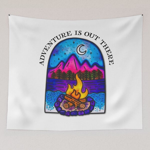 Item preview, Adventure is Out There - Pink Mountains and Wild Galaxies designed and sold by MyBottomShelf.