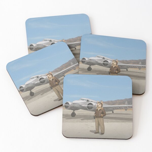 Item preview, Flight CJ96296 – Vintage Aviator Scottie Dog Art designed and sold by CJChronicles.