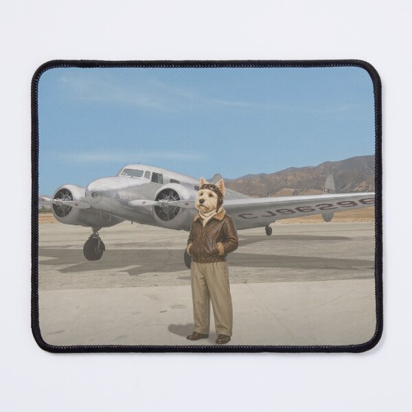 Item preview, Flight CJ96296 – Vintage Aviator Scottie Dog Art designed and sold by CJChronicles.