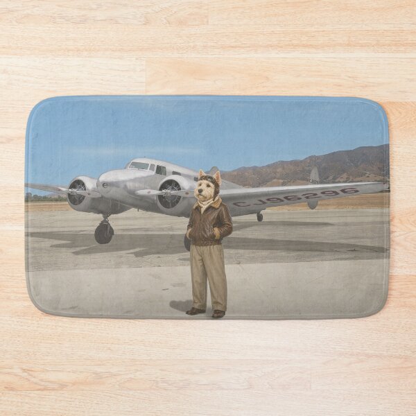 Item preview, Flight CJ96296 – Vintage Aviator Scottie Dog Art designed and sold by CJChronicles.