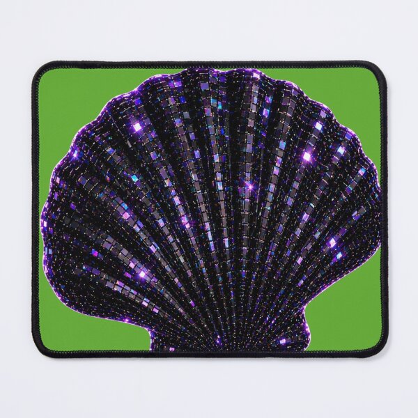 Item preview, Aesthetic disco neon black Sea shell designed and sold by Heaven1111.
