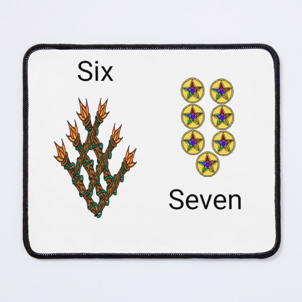 Item preview, Six (of wands) Seven (of pentacles) designed and sold by AncientDreamer.