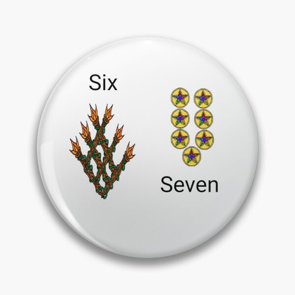 Item preview, Six (of wands) Seven (of pentacles) designed and sold by AncientDreamer.