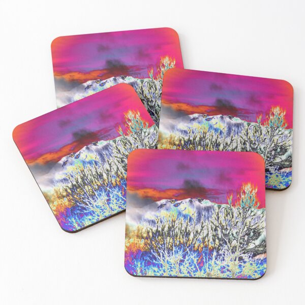 Item preview, Mountain Through The Trees E7 colorful photo abstract design  designed and sold by SmashingDeals.