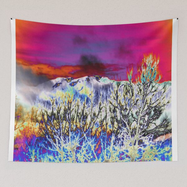 Item preview, Mountain Through The Trees E7 colorful photo abstract design  designed and sold by SmashingDeals.
