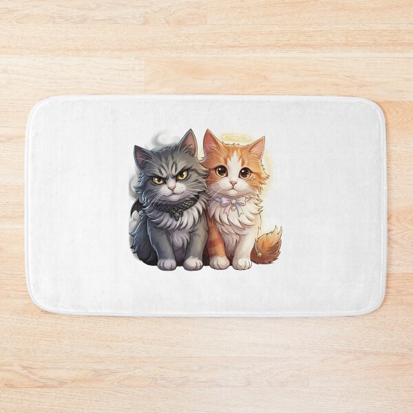 Item preview, The Guardian and the Grump: Angelic & Infernal Feline Duo designed and sold by Stickivo.