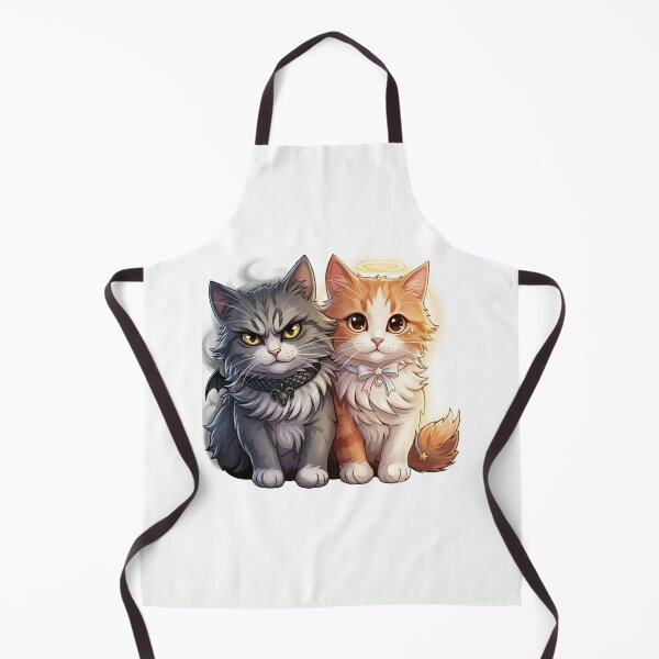 Item preview, The Guardian and the Grump: Angelic & Infernal Feline Duo designed and sold by Stickivo.