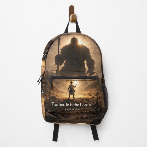 Item preview, The Battle Is the Lord’s David and Goliath Christian Art Print designed and sold by Jesus-istheway.