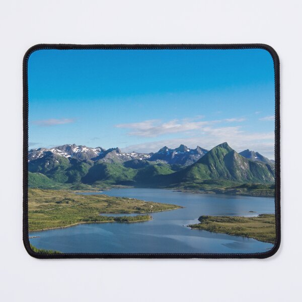 Item preview, Lofoten mountain panorama designed and sold by Storbeck Fotografie .