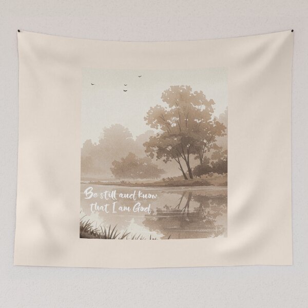 Item preview, Be still and know that I am God peaceful Calm moment Take time to breathe Psalm 46:10 designed and sold by FTLOG.