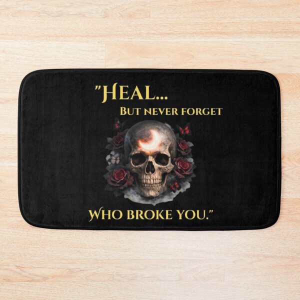 Item preview, Dark Healing Skull Aesthetic – Heal But Never Forget Quote Gothic Design designed and sold by CutePearlStudio.