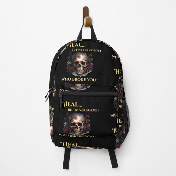 Item preview, Dark Healing Skull Aesthetic – Heal But Never Forget Quote Gothic Design designed and sold by CutePearlStudio.