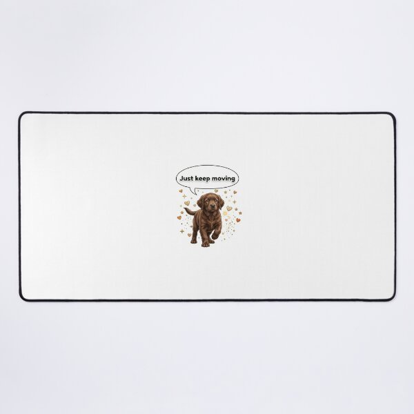 Item preview, Brown Motivational Dog – Keep Moving Sticker designed and sold by wildbest.