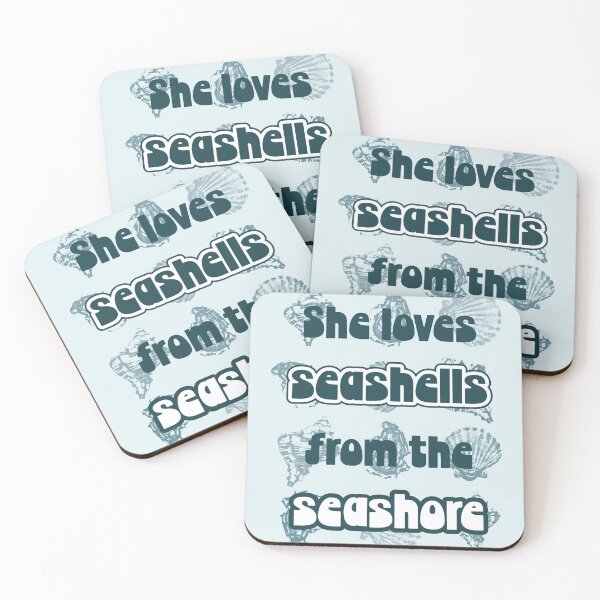 Item preview, She love Seashells by the Seashore designed and sold by AliannasDesigns.